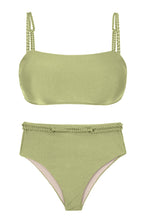 Charger l'image dans la galerie, Product Front: Rio De Sol Ensemble Set Oliva Bandeau-Reto Hotpants
