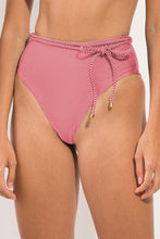 Laden Sie das Bild in den Galerie-Viewer, Gallery: Rio De Sol Bas Bottom Shimmer-Confetti Belted-High-Waist
