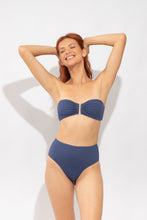 Laden Sie das Bild in den Galerie-Viewer, Image 05: Rio De Sol Bas Bottom Carmel-Blue Hotpants
