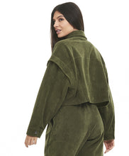 Carica l&#39;immagine nel visualizzatore di Gallery, Jaqueta Kurz geschnittenes Colete Stretch Verde Kalamata
