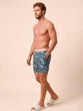 Carica l'immagine nel visualizzatore di Gallery, Image 03: Uv Line Bermuda / Short Pour Homme Shorts Acqua Boxer Tie Dye Blue Upf50+
