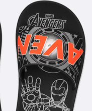 Laden Sie das Bild in den Galerie-Viewer, Image 02: Ipanema Tongs Ipanema Avengers Slide Preto Cinza Laranja
