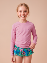 Laden Sie das Bild in den Galerie-Viewer, Gallery: Uv Line T-Shirt Longsleeve Uvpro Kids Rose Upf50+
