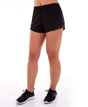 Charger l'image dans la galerie, Model Front: Alto Giro Fitness Bas Shorts Tecnospan 2 Em 1 Preto
