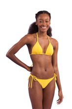 Carica l&#39;immagine nel visualizzatore di Gallery, Malibu-Yellow Tri-Inv Cheeky-Krawatten-Set
