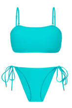 Carica l'immagine nel visualizzatore di Gallery, Product Front: Rio De Sol Ensemble Set Jade Bandeau-Reto Ibiza-Comfy

