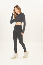 Laden Sie das Bild in den Galerie-Viewer, Image 02: Uv Line Fitness Bas Legging Fit Aspen Black Upf50+
