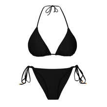 Laden Sie das Bild in den Galerie-Viewer, Product Front: Rio De Sol Ensemble Set Touch-Black Tri-Inv Cheeky-Tie
