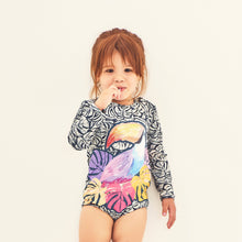 Carica l'immagine nel visualizzatore di Gallery, Model Front: Uv Line Maillot De Bain Bébé Swimsuit Baby Tucano Upf50+
