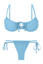 Laden Sie das Bild in den Galerie-Viewer, Product Front: Rio De Sol Ensemble Set Dots-Sky Balconet-Tie Pipa
