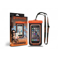 Carica l'immagine nel visualizzatore di Gallery, Image 02: Seawag Sac De Plage Seawag Black &amp; Orange Waterproof Case 5.7
