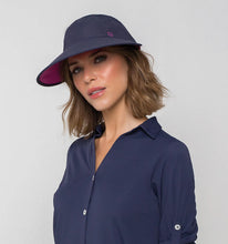 Carica l'immagine nel visualizzatore di Gallery, Model Front: Uv Line Casquette Capri Colors Marinho/Rosa Upf50+
