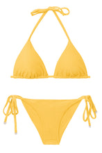 Carica l&#39;immagine nel visualizzatore di Gallery, Malibu-Yellow Tri-Inv Cheeky-Krawatten-Set
