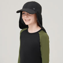 Carica l'immagine nel visualizzatore di Gallery, Image 02: Uv Line Casquette Cap Legionario Teens Inf Black Upf50+
