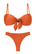 Laden Sie das Bild in den Galerie-Viewer, Product Front: Rio De Sol Ensemble Set Paprica Bandeau-No Nice-Fio

