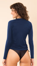 Carica l'immagine nel visualizzatore di Gallery, Image 09: Rio De Sol Haut Navy Rash-Guard
