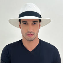 Carica l'immagine nel visualizzatore di Gallery, Image 05: Uv Line Chapeau Panama Hat Shanghai Imp Uni White Black Upf50+
