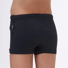 Laden Sie das Bild in den Galerie-Viewer, Model Back: Uv Line Maillot De Bain Garçon Trunks Kids F Inf Black Upf50+
