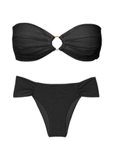 Laden Sie das Bild in den Galerie-Viewer, Product Front: Rio De Sol Ensemble Set Malibu-Black Mavi Baobi
