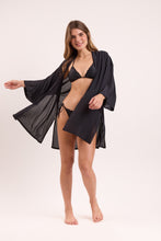 Laden Sie das Bild in den Galerie-Viewer, Image 11: Rio De Sol Robe De Plage Black Kimono
