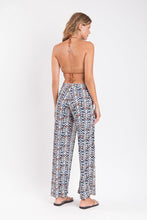 Laden Sie das Bild in den Galerie-Viewer, Model Back: Rio De Sol Pantalon De Plage Ikat Wide Pants

