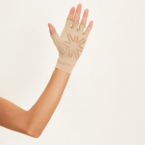 Mittlerer Handschuh Beige UPF50+