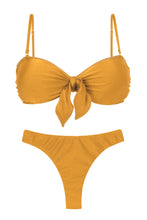 Laden Sie das Bild in den Galerie-Viewer, Product Front: Rio De Sol Ensemble Set Damasco Bandeau-No Nice-Fio
