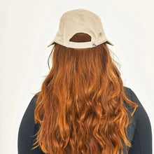 Laden Sie das Bild in den Galerie-Viewer, Model Back: Uv Line Casquette Visor Capri Colors Nac Fem Sand Black Upf50+
