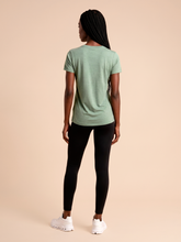 Laden Sie das Bild in den Galerie-Viewer, Model Back: Uv Line T-Shirt T-Shirt Fem New Fit Mix Green Upf50+
