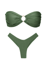 Carica l'immagine nel visualizzatore di Gallery, Product Front: Rio De Sol Ensemble Set Shimmer-Croco Mavi Nara
