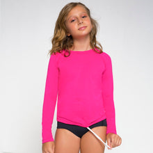Carica l'immagine nel visualizzatore di Gallery, Gallery: Uv Line T-Shirt Longsleeve Uvpro Kids Pink Upf50+
