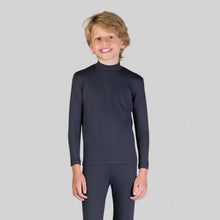 Laden Sie das Bild in den Galerie-Viewer, Gallery: Uv Line T-Shirt Rash Guard Kids High-Neck Black Upf50+

