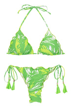 Carica l'immagine nel visualizzatore di Gallery, Product Front: Rio De Sol Ensemble Set Green-Palms Frufru-Fio
