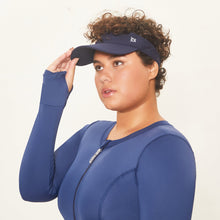 Laden Sie das Bild in den Galerie-Viewer, Image 03: Uv Line Visière Visor Athletic Dry Fem Navy Blue Upf50+
