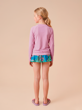 Laden Sie das Bild in den Galerie-Viewer, Model Back: Uv Line T-Shirt Longsleeve Uvpro Kids Rose Upf50+
