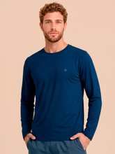 Laden Sie das Bild in den Galerie-Viewer, Gallery: Uv Line T-Shirt Longsleeve Uvpro Masc Cobalt Upf50+
