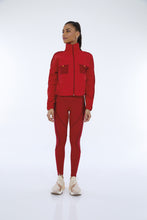 Carica l&#39;immagine nel visualizzatore di Gallery, Image 07: Alto Giro Fitness Haut Jaqueta Techno Taslon Com Bolsos Vermelho Haute Red

