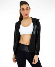 Charger l&#39;image dans la galerie, Image 05: Alto Giro Fitness Haut Jaqueta Tecnospan Recortes Preto
