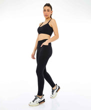 Charger l&#39;image dans la galerie, Image 06: Alto Giro Fitness Bas Legging Unique Recortes Preto
