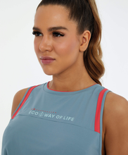 Laden Sie das Bild in den Galerie-Viewer, Image 02: Alto Giro Fitness Haut Regata Eco Skin Fit Recortes E Regulagem Cinza Lead
