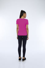 Charger l&#39;image dans la galerie, Image 05: Alto Giro Fitness Haut T-Shirt Skin Fit Inspiracionais Pink Choque
