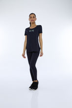 Charger l&#39;image dans la galerie, Image 02: Alto Giro Fitness Haut T-Shirt Skin Fit Inspiracionais Preto
