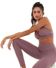 Carica l&#39;immagine nel visualizzatore di Gallery, Image 02: Alto Giro Fitness Haut Top Dupla Face Up Co2 Tira Costas Marrom Taupe
