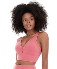 Carica l&#39;immagine nel visualizzatore di Gallery, Model Front: Alto Giro Fitness Haut Top Supplex Termo Coral Energy

