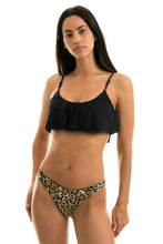 Laden Sie das Bild in den Galerie-Viewer, Unten Leopardo Black Babado
