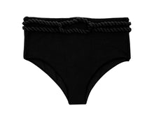 Carica l&#39;immagine nel visualizzatore di Gallery, Unterteil St-Tropez-Schwarze Hotpant-High
