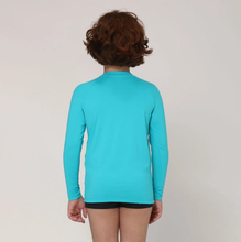 Charger l&#39;image dans la galerie, Camiseta Kids Uvpro ML Azul Piscina UPF50+
