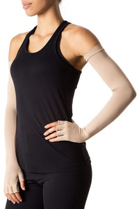 Extra langer Handschuh Schokolade UPF50+