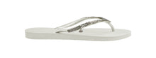 Carica l&#39;immagine nel visualizzatore di Gallery, Model Back: Havaianas Tongs Slim Crystal Mesh Sw White
