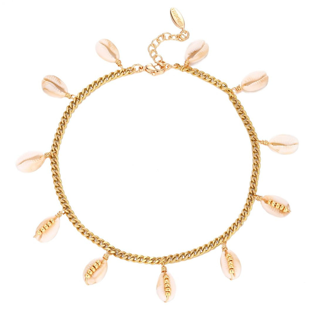 Product Front: Hipanema Bracelet De Cheville Ankle Bracelet Shalow Gold